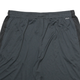 ADIDAS Mens Shorts Black & Dark Grey Sports XL W32 Polyester Blend Athletic