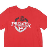 NIKE Mens Red Premier Invitational Graphic T-Shirt L Short Sleeve Crew Neck