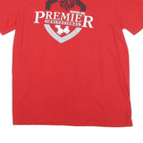 NIKE Mens Red Premier Invitational Graphic T-Shirt L Short Sleeve Crew Neck