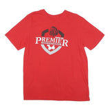 NIKE Mens Red Premier Invitational Graphic T-Shirt L Short Sleeve Crew Neck