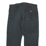 DICKIES Mens Relaxed Black Jeans Denim W40 L28 Workwear Zip Closure Casual