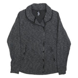 CHAMPION Womens Grey Cotton Blend Zip Jacket M Casual Lightweight Sportswear