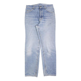 LEE Womens Regular Fit Blue Denim Straight Leg Cotton Blend Jeans W31 L28 Zip