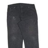 DICKIES Mens Cotton Blend Black Regular Fit Straight Leg Trousers W40 L32