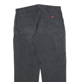 DICKIES Mens Cotton Blend Black Regular Fit Straight Leg Trousers W40 L32