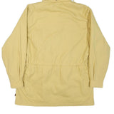 WOOLRICH Womens Yellow Hooded Button Jacket M Polyester Blend Outerwear Casual