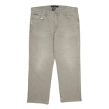 CALVIN KLEIN JEANS Mens Regular Fit Beige Denim W38 L30 Zip Cotton Blend Casual