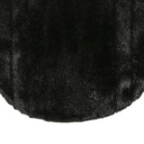 COOL FACE Womens Black Faux Fur Cropped Jacket M Polyester Blend Soft Texture