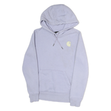 CARHARTT Womens Lilac Hoodie XS Cotton Pullover Logo Print