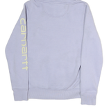 CARHARTT Womens Lilac Hoodie XS Cotton Pullover Logo Print