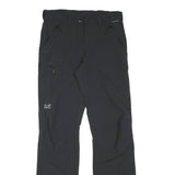 JACK WOLFSKIN Womens Black Regular Fit Straight Leg Trousers W27 L29 Outdoor Zip