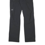 JACK WOLFSKIN Womens Black Regular Fit Straight Leg Trousers W27 L29 Outdoor Zip
