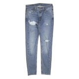 LEVI'S 519 Mens Slim Blue Denim Rinse W30 L30 Distressed Jeans