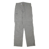 SHERPA Womens Regular Grey Polyester Blend Zip Trousers W28 L32 Outdoor Trekking