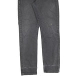 LEVI'S Mens Black Regular Fit Straight Denim Jeans W30 L32 Classic Style Zip