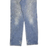 DICKIES Mens Blue Regular Straight Denim Light W34 L34 Zip Cotton Blend Jeans