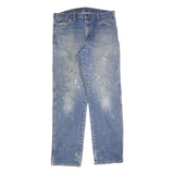 DICKIES Mens Blue Regular Straight Denim Light W34 L34 Zip Cotton Blend Jeans