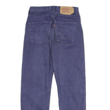 LEVI'S 501 Mens Blue Regular Straight Denim W26 L29 Classic Button Fly Jeans
