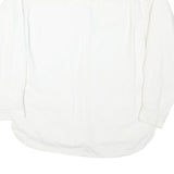 LEE Womens White Cotton Blend Button Jacket M Plain Casual Classic Workwear