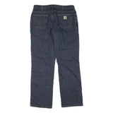 CARHARTT Womens Jeans Blue Regular Straight Denim Medium W32 L32 Classic Fit Zip