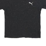 PUMA Mens Black Short Sleeve Crew Neck Cotton Blend T-Shirt M Sportswear