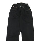 LEVI'S Womens Black Relaxed Straight Denim W22 L27 Zip Casual Fashion Jeans