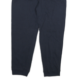 NAUTICA Mens Joggers Navy Blue L W32 L26 Cotton Blend Slim Tapered Sweatpants