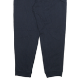 NAUTICA Mens Joggers Navy Blue L W32 L26 Cotton Blend Slim Tapered Sweatpants