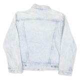 LEVI'S Womens Blue Light Acid Wash Denim Jacket M Cotton Blend Button Closure