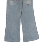 Mens Regular Fit Cotton Blue Jeans W28 L26 Zip Closure Wide Leg Classic Style