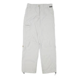 SCHOFFEL Womens Regular White Outdoor Zip Trousers W28 L30 Lightweight Comfort
