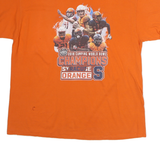 GILDAN Mens Orange 2018 Camping World Bowl Champions Graphic T-Shirt XL Short