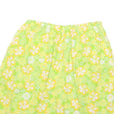 Mens Yellow Floral Pattern Cotton Blend Casual Shorts XXS W24 Summer