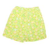 Mens Yellow Floral Pattern Cotton Blend Casual Shorts XXS W24 Summer