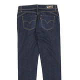 LEVI'S Womens Jeans Blue Slim Skinny Denim Raw W26 L26 Zip Cotton Blend