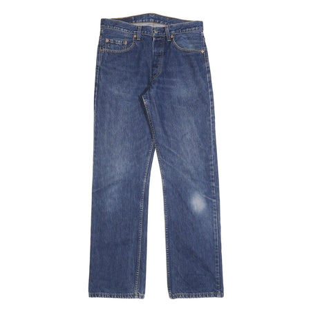 LEVI'S 502 Mens Jeans Blue Regular Straight Denim Medium W33 L34 Classic Cotton
