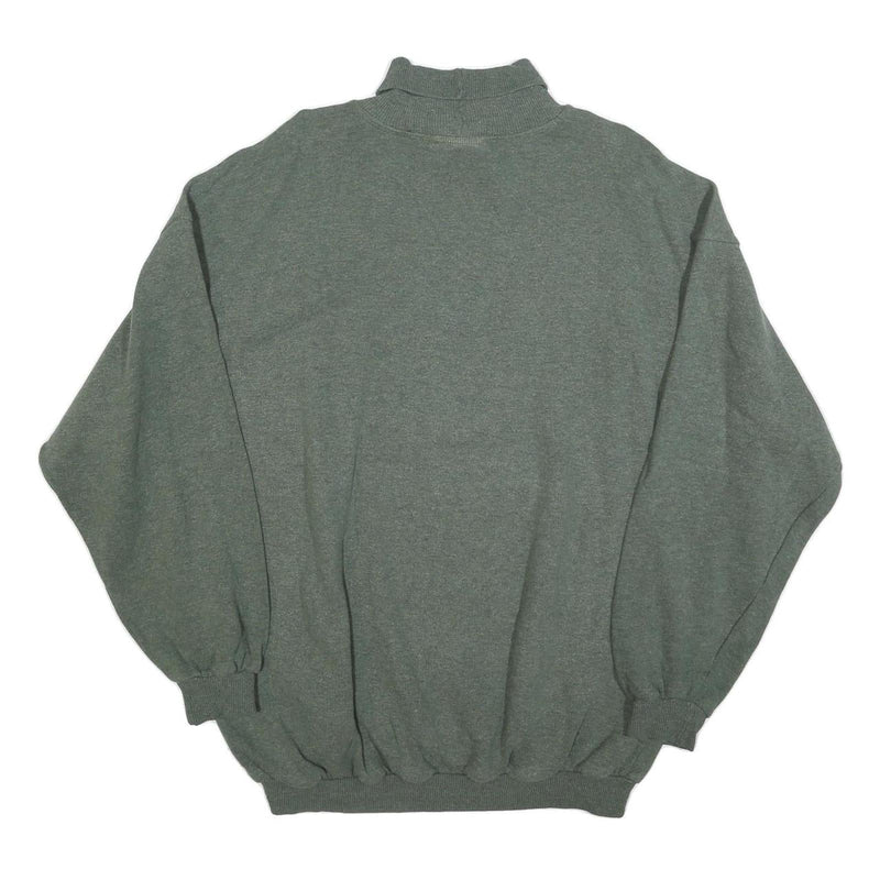 MONTE CARLO Mens Grey Equipment Winter Sports Graphic Roll Neck Sweatshirt L