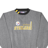 LOGO ATHLETIC Mens Grey Pittsburgh Steelers Crew Neck XL Sweatshirt Cotton Blend