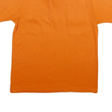 FLIGHT-MASTER Mens Orange Cotton Blend Short Sleeve Plain M Polo Shirt