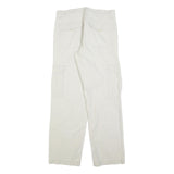 BIAGGINI Mens Regular Fit Cream & Beige Cargo Trousers W32 L32 Cotton Blend Zip