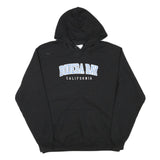 CHAMPION Mens Black Bodega Bay California Pullover Hoodie L Cotton Blend Casual