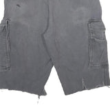 CARHARTT Mens Grey Cargo Shorts M W32 Relaxed Fit Cotton Blend