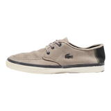 LACOSTE Sneaker Trainers Grey Leather Mens UK 7
