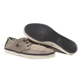 LACOSTE Sneaker Trainers Grey Leather Mens UK 7