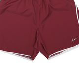 NIKE Womens Shorts Maroon Casual XL W28 Polyester Blend Athletic Running