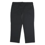 DICKIES Mens Polyester Blend Black Regular Straight Trousers W42 L30 Workwear