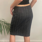 Max & Co Midi Skirt - 28W UK 8 Grey Wool Blend