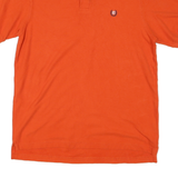 CHAPS Mens Orange Polo Shirt Short Sleeve M Cotton Blend Basic Casual