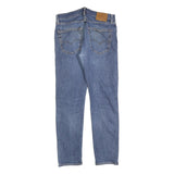 LEVI'S 502 Mens Slim Blue Denim Medium W31 L32 Slim Fit Zip Jeans Distressed