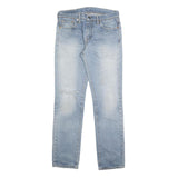 LEVI'S 511 Slim Mens Jeans Blue Slim Skinny Denim Medium W30 L32 Distressed